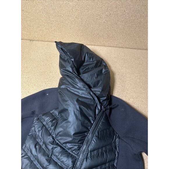 Woman’s Nike Tech Fleece Aeroloft 800 Down Fill Puffer Jacket Parka Size M Black - Picture 4 of 7